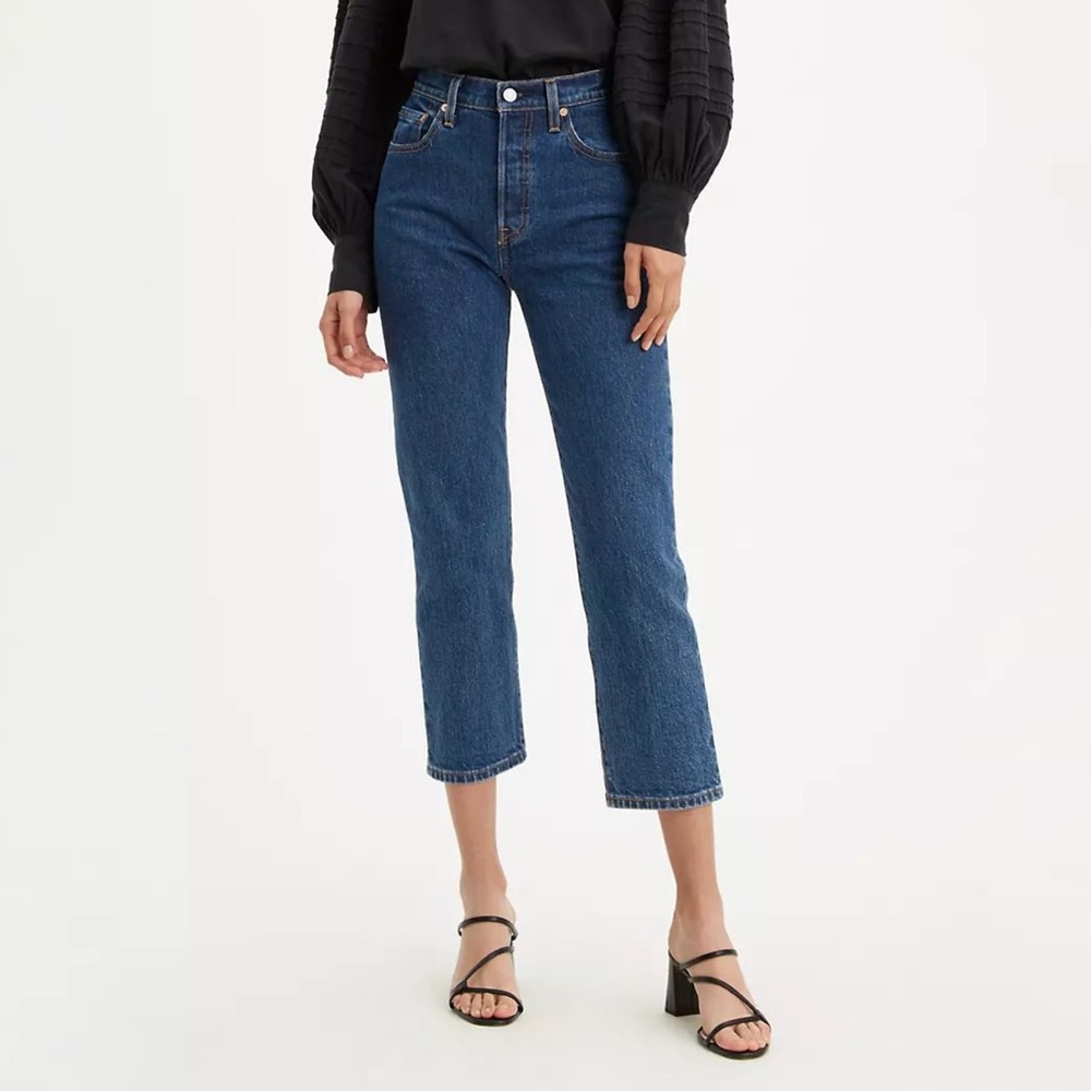Levi’s Premium 501 Original Stretch Cropped Jeans